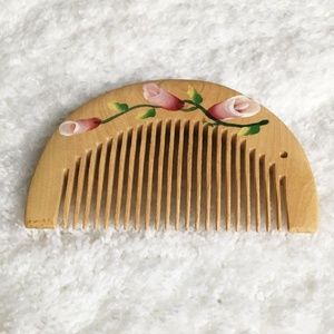 ✨NEW✨ Artisan Natural Organic Peach Wood Hair Comb